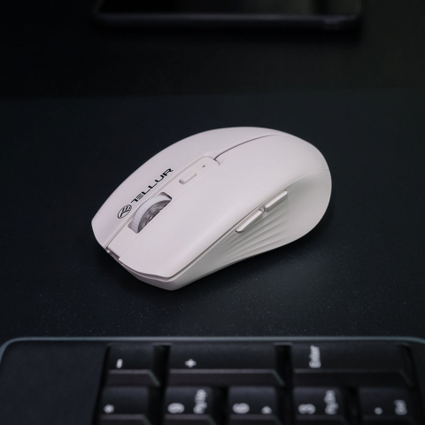 Mouse wireless Tellur, Silent Click, Alb [4]