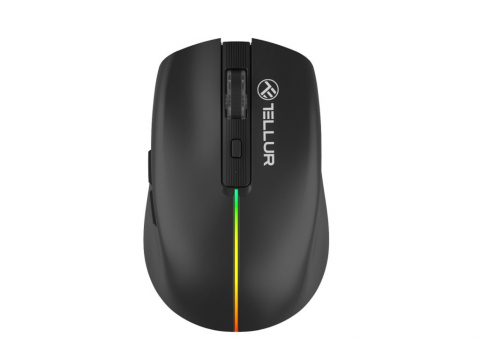 Periferice IT - Mouse wireless Tellur, Silent Click, Negru