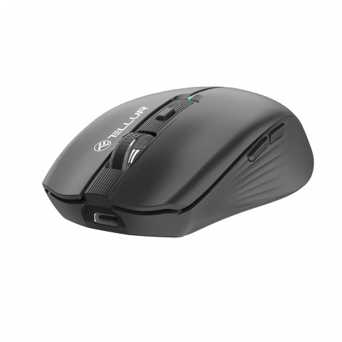 Mouse wireless Tellur, Silent Click, Negru [1]