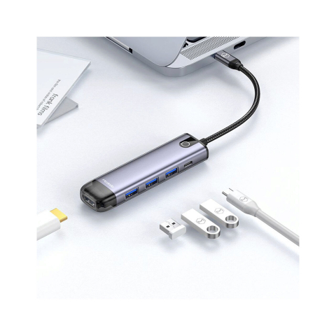 Laptop, Tablete & Telefoane - Multihub Type-C Mcdodo 5 in 1 Grey