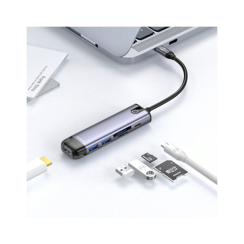Laptop, Tablete & Telefoane - Multihub Type-C Mcdodo 6 in 1 Grey
