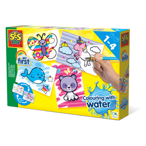 Cărți Educative, Activități - My first - Coloreaza cu apa animale fantasy, copii varsta 1 an+