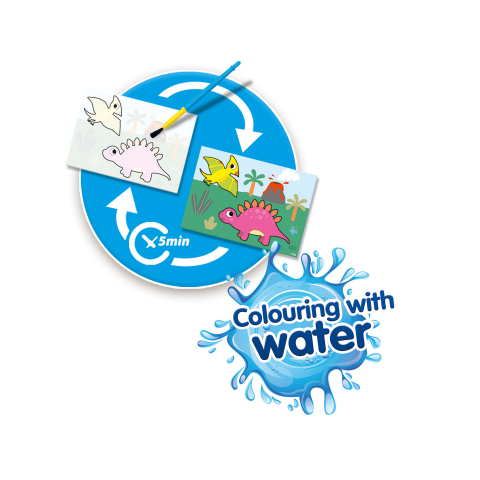 My first - Coloreaza cu apa dinozauri, copii varsta 1 an+,4 ani+ [2]