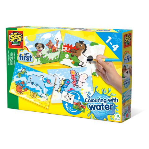 Cărți Educative, Activități - My first - Coloreaza cu apa tablouri, copii varsta 1 an+