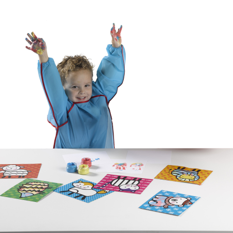 My first - Set acuarele pentru degetele si carduri, copii varsta 1 an+,3 ani+ [12]