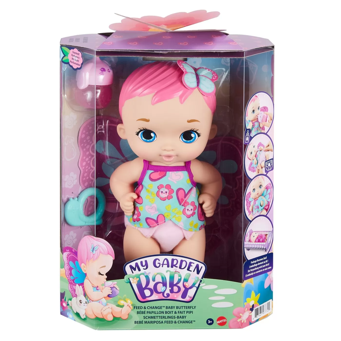 Jucării și Jocuri pentru copii - My garden baby hraneste si schimba bebelusul fluturas, varsta de la 3 ani la 12 ani