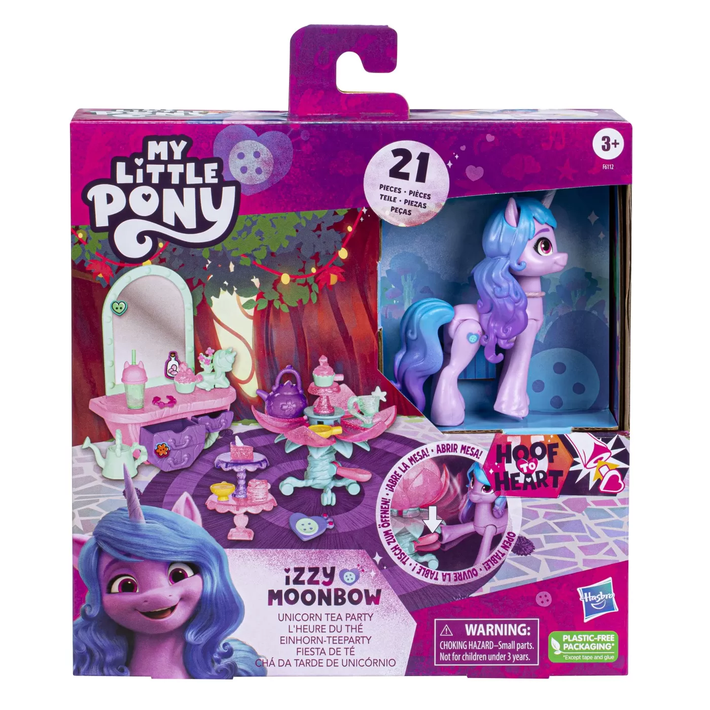 Jucării și Jocuri pentru copii - Izzy Moonbow, Petrecerea cu Ceai a Unicornilor, My Little Pony, varsta de la 3 ani la 7 ani