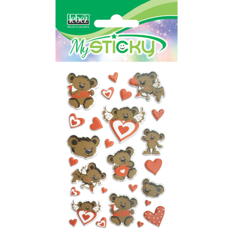 My Sticky 3D Love, 6 modele asortate , pret/1 buc [6]