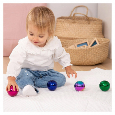 Mystery Balls, bile reflectorizante, 6 buc., TickiT, 0-5 ani [3]