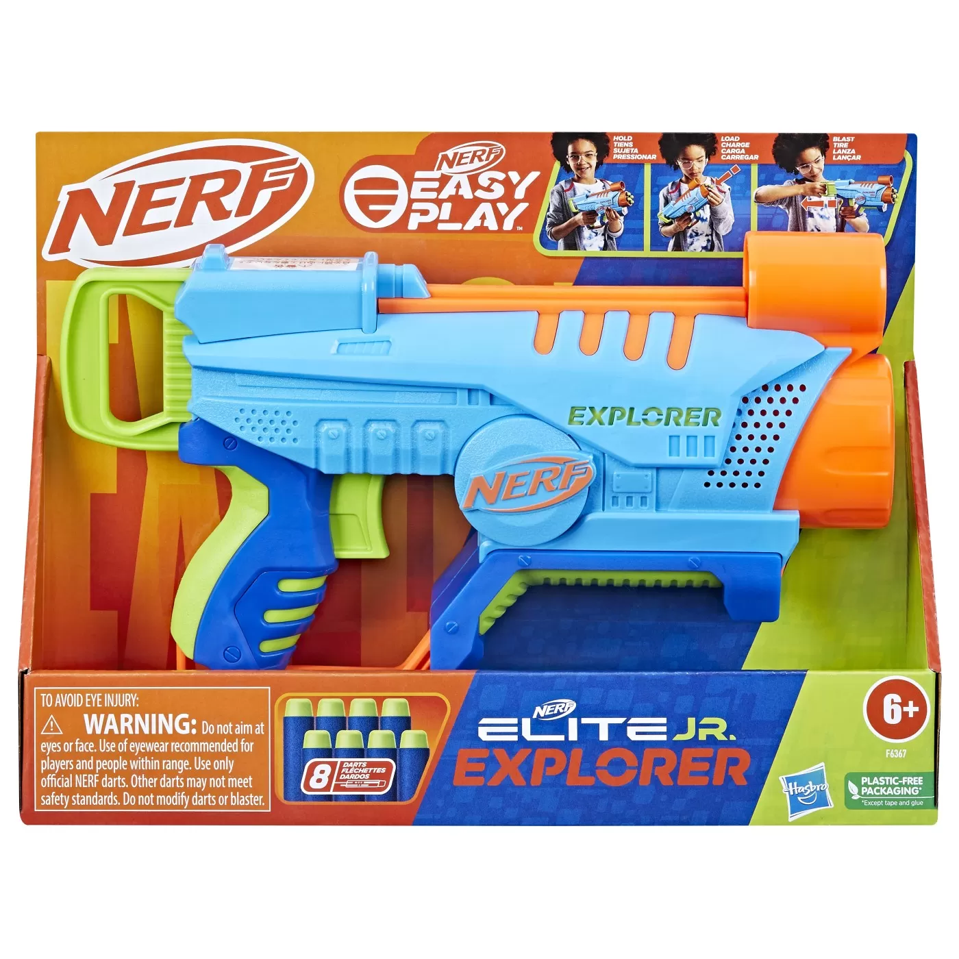 Jucării și Jocuri pentru copii - Nerf blaster elite jr explorer, varsta de la 6 ani la 12 ani