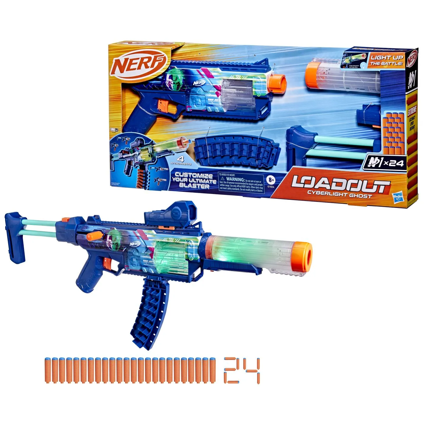 Nerf blaster loadout cyberlight ghost, copii varsta 8 ani pana la +15 ani [6]