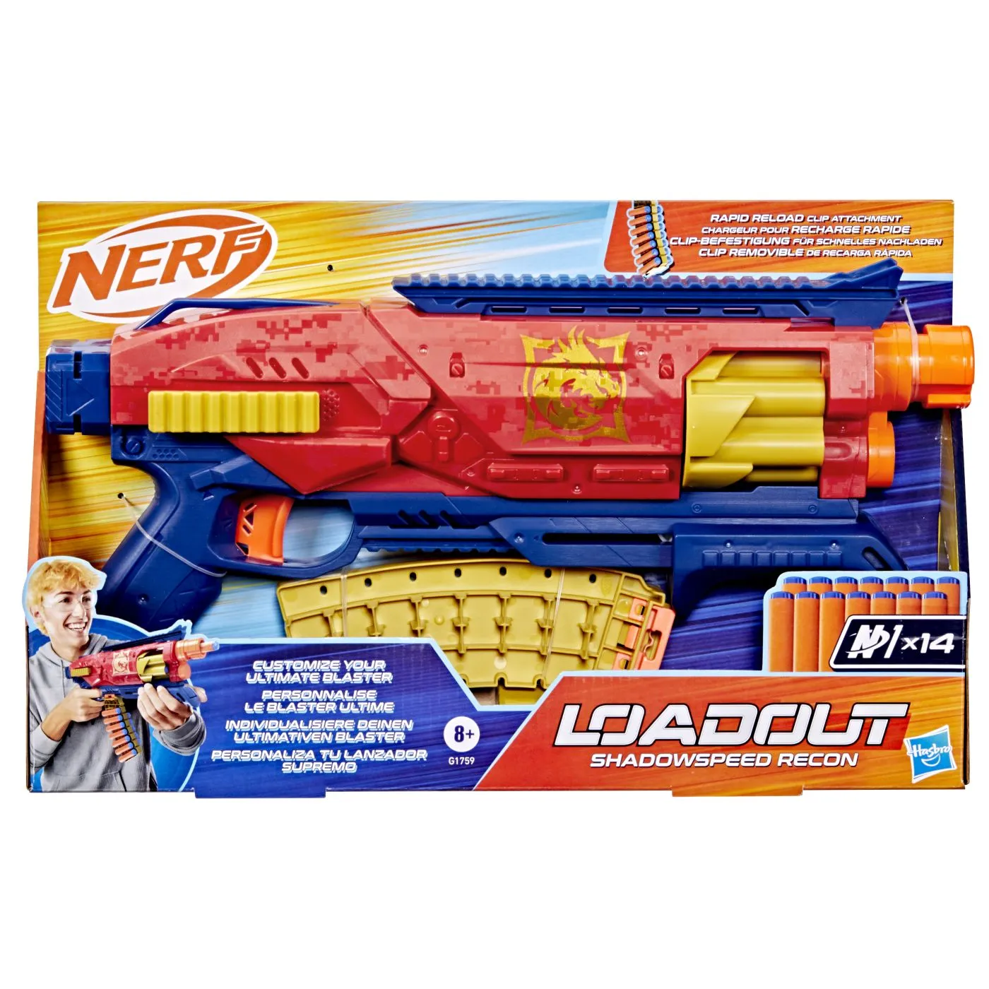 Jucării și Jocuri pentru copii - Nerf blaster loadout shadowspeed recon, copii varsta 8 ani pana la +15 ani