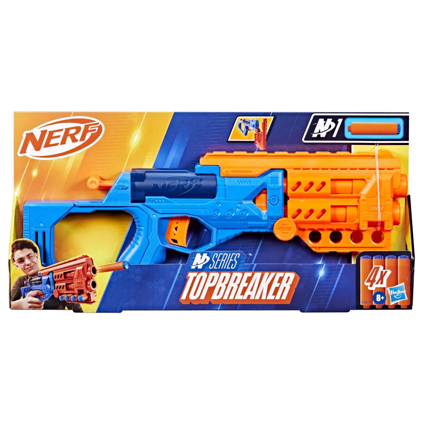 Jucării și Jocuri pentru copii - Nerf blaster n series lansator topbraker, copii varsta 8 ani pana la +15 ani
