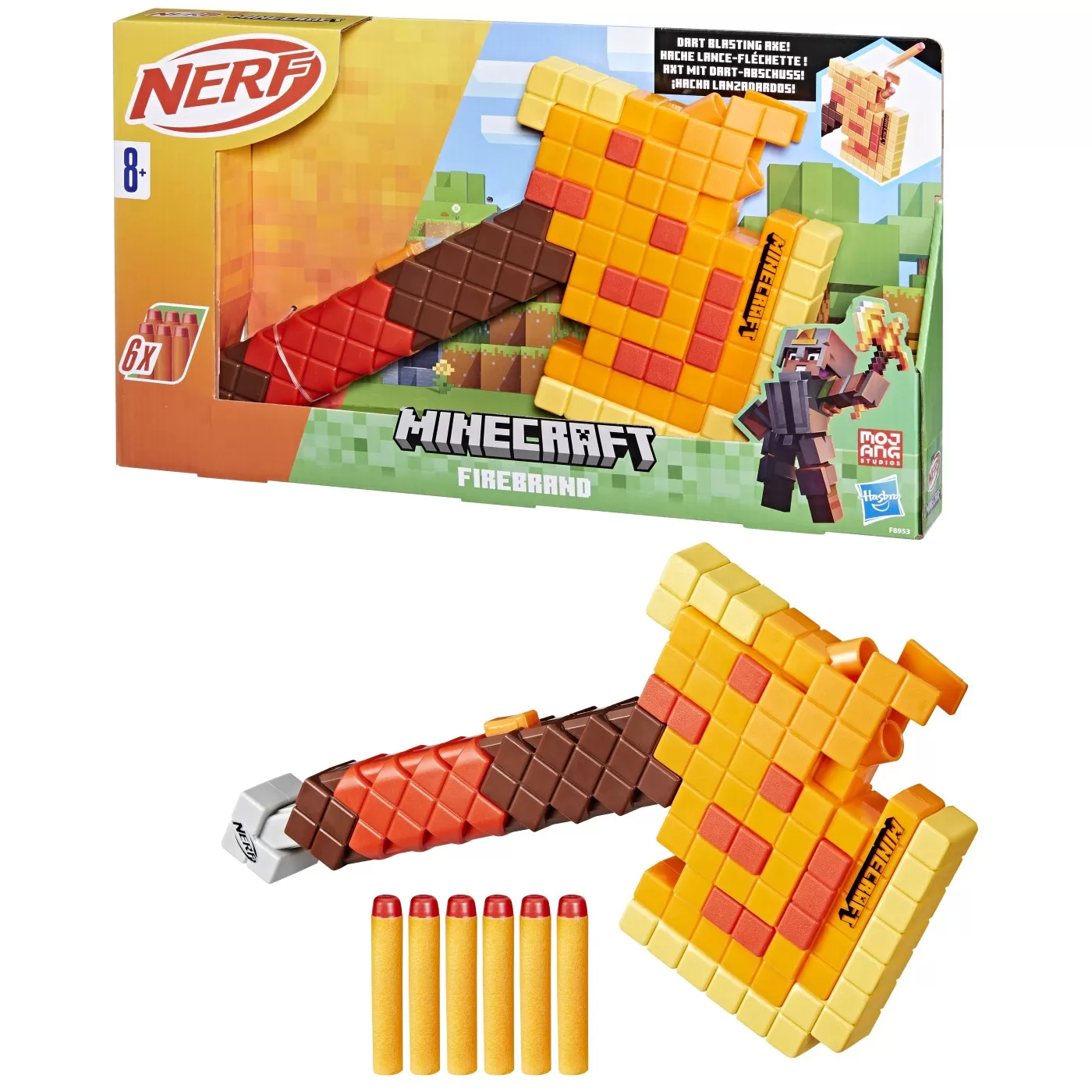 Nerf blaster nerf minecraft firebrand, varsta de la 8 ani la +15 ani [4]