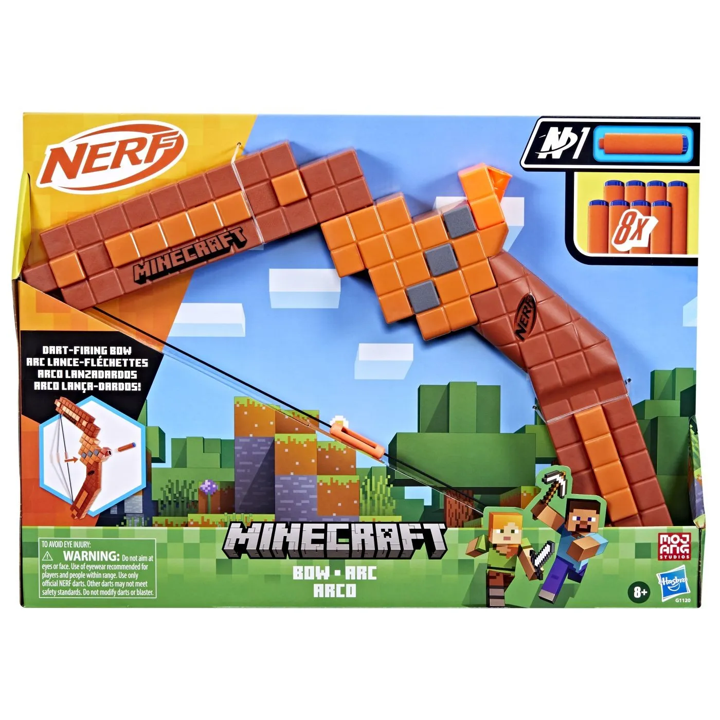 Jucării și Jocuri pentru copii - Nerf minecraft arc, copii varsta 8 ani pana la +15 ani