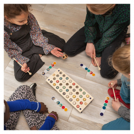 Jucării și Jocuri pentru copii - Nimereste formele, joc de rapiditate din lemn, BS Toys, 4-10 ani