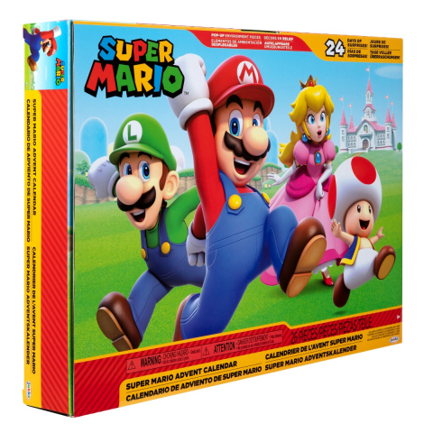 Jucării și Jocuri pentru copii - Nintendo Mario - Calendar cu surprize, Regatul Ciupercilor varsta 3-5 ani ,5-7 ani ,7-9 ani ,, Unisex