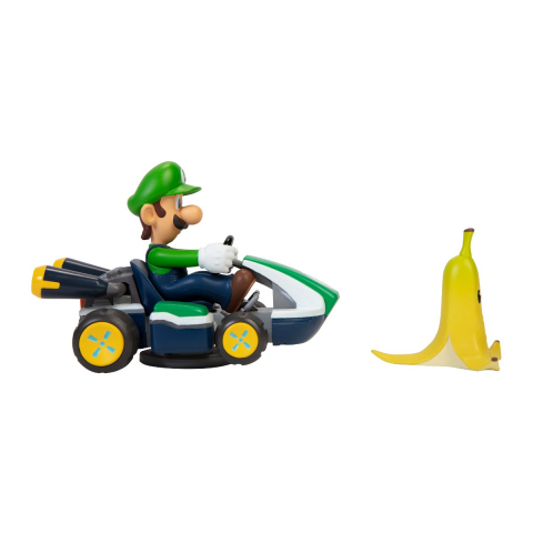 Nintendo Mario - Figurina Spin Out Mario Kart, Luigi, 6 cm varsta 3-5 ani ,5-7 ani ,7-9 ani, Baieti [3]