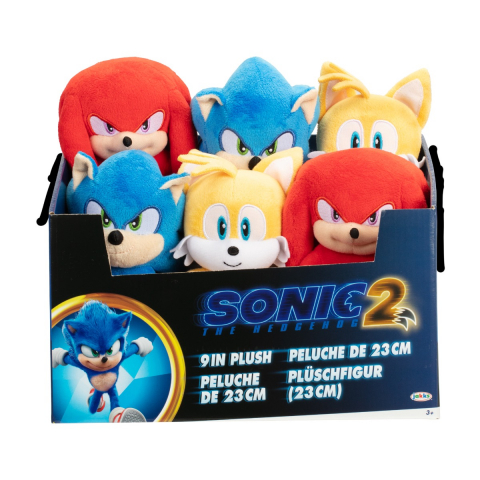Nintendo Sonic - Jucarie de plus, 20 cm, Sonic, S4 varsta 3-5 ani ,5-7 ani ,7-9 ani, Baieti [1]