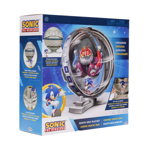 Jucării și Jocuri pentru copii - Nintendo Sonic - Set de joaca cu figurina Sonic, Death Egg copii varsta 7-9 ani|9-12 ani