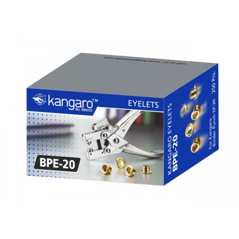 Birotică și Papetărie - Nit capsa Kangaro BPE-20, pentru perforator EP-20, auriu, cutie 250 buc