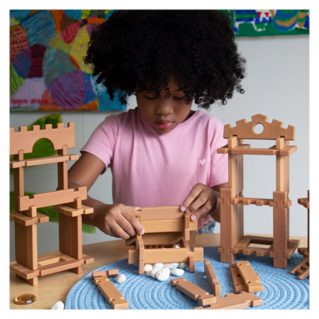 Notch Blocks, kit constructie Western, 85 piese, Guidecraft, 3+ ani [2]