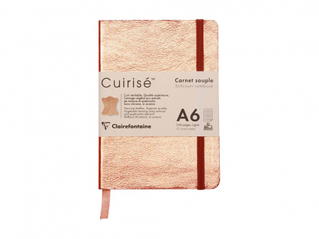Birotică și Papetărie - Notebook cu coperta moale din piele Cuirise, A6, Clairefontaine