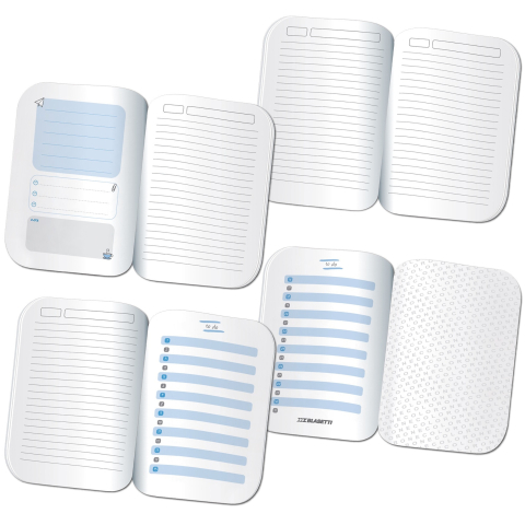 Notebook cu coperta soft touch, 80 g/m2 (9.5x15 cm) [1]