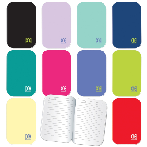 Cărți Educative, Activități - Notebook cu coperta soft touch, 80 g/m2 (9.5x15 cm)