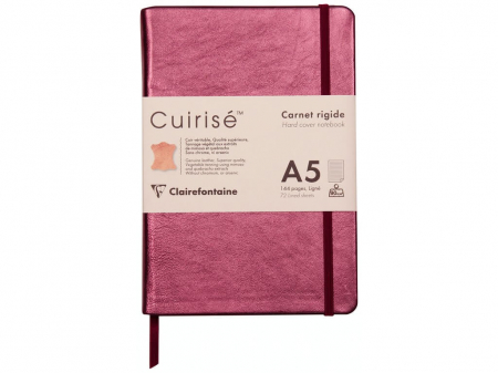 Birotică și Papetărie - Notebook cu coperta tare din piele Cuirise, A5, Clairefontaine