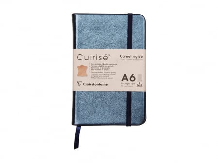 Birotică și Papetărie - Notebook cu coperta tare din piele Cuirise, A6, Clairefontaine