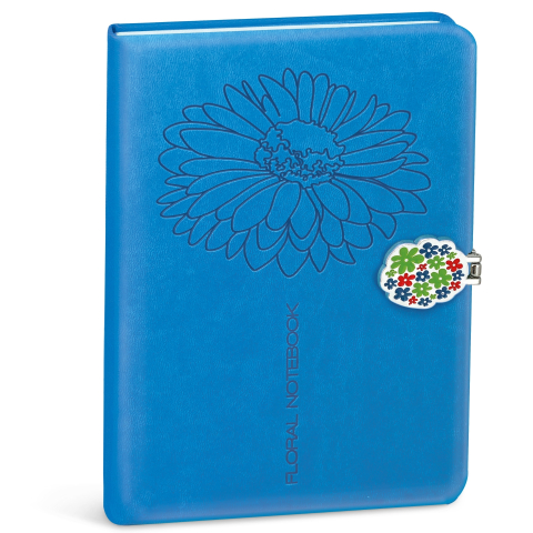 Notebook Floral, cu inchidere magnetica, 13 × 18 cm cu coperta PU, 3 modele asortate, pret/1 buc [2]