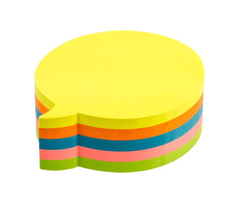 Birotică și Papetărie - Notes adeziv 70*70mm "dialog" 5 culori neon*50 file kores