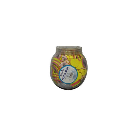 Birotică și Papetărie - Notes adeziv Office Cover, 75 coli, 45x45mm, 3 culori, 4 forme, 100 buc/borcan