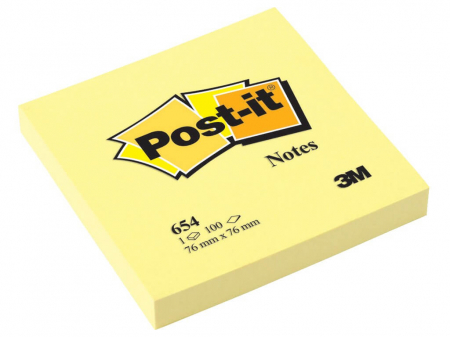 Birotică și Papetărie - Notes adeziv Post-itCanary Yellowâ„ 76 x 76 mm