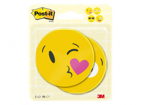 Rechizite Școlare - Notes adeziv Smiles, Post-it, 70 x 70 mm