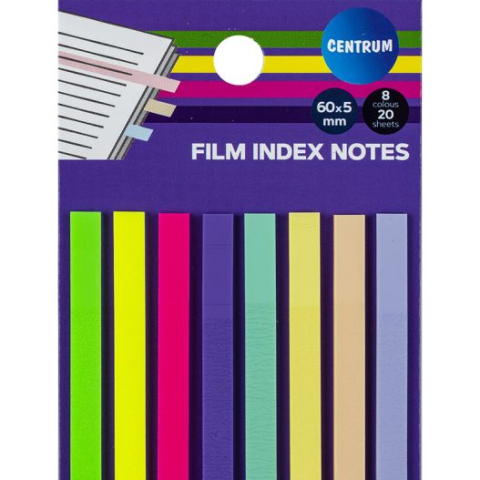 Birotică și Papetărie - Notes film index 8 coli neon x20 foi 60x5mm Forofis