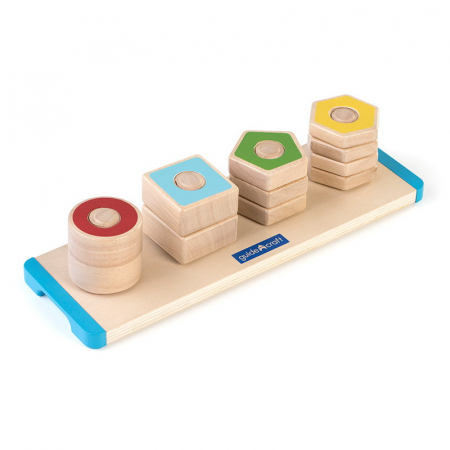 Numara si insurubeaza formele, Guidecraft, 2-5 ani [4]