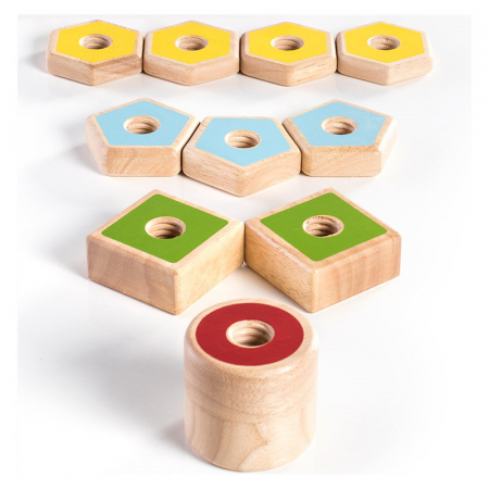 Numara si insurubeaza formele, Guidecraft, 2-5 ani [5]