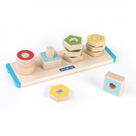 Numara si insurubeaza formele, Guidecraft, 2-5 ani [1]