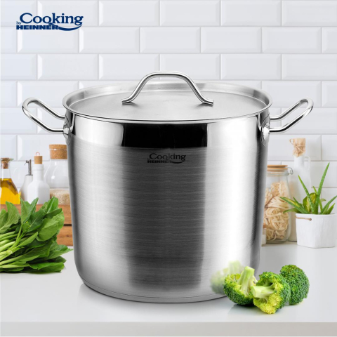 Oala+capac inox 24x20 cm, 9l, maestro, cooking by heinner [1]