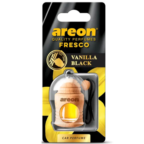 Detergenti si Curatenie - Odorizant auto lichid 4ml fresco vanilla black areon