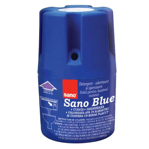 Detergenti si Curatenie - Odorizant toaleta bazin 150g sano blue
