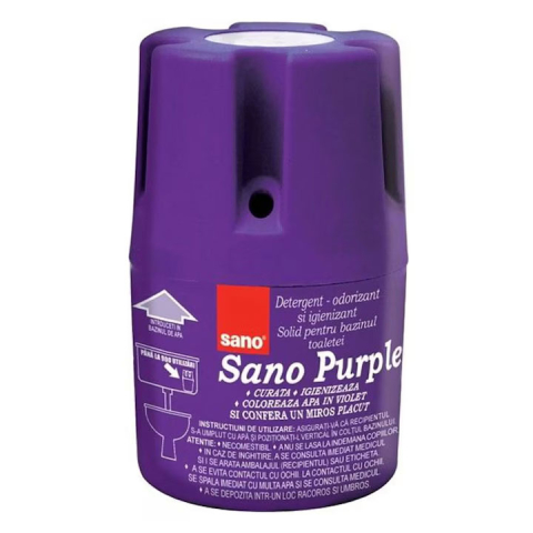 Detergenti si Curatenie - Odorizant toaleta bazin 150g sano purple