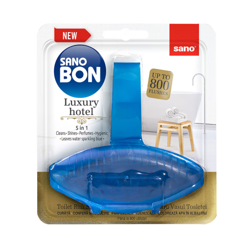 Detergenti si Curatenie - Odorizant toaleta cu suport luxury hotel 5in1 55g sano bon