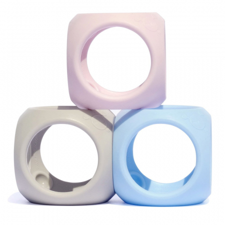 Jucării și Jocuri pentru copii - Oibo, set 3 jucarii senzoriale flexibile, nordic colors, 0-5 ani