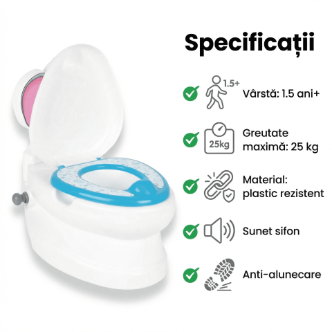 Olita educativa copii Elefant cu sunet sifon | anti-alunecare [5]