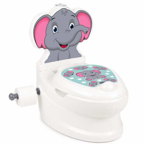 Olite si reductoare WC - Olita educativa copii Elefant cu sunet sifon | anti-alunecare