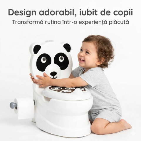Olita educativa copii Panda cu sunet sifon | anti-alunecare [2]