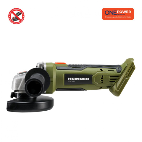 One power by  heinner polizor unghiular 18v 9500rpm (fara baterie si incarcator) [1]